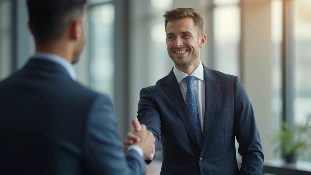 Профессионал проходит собеседование с работодателем в офисе